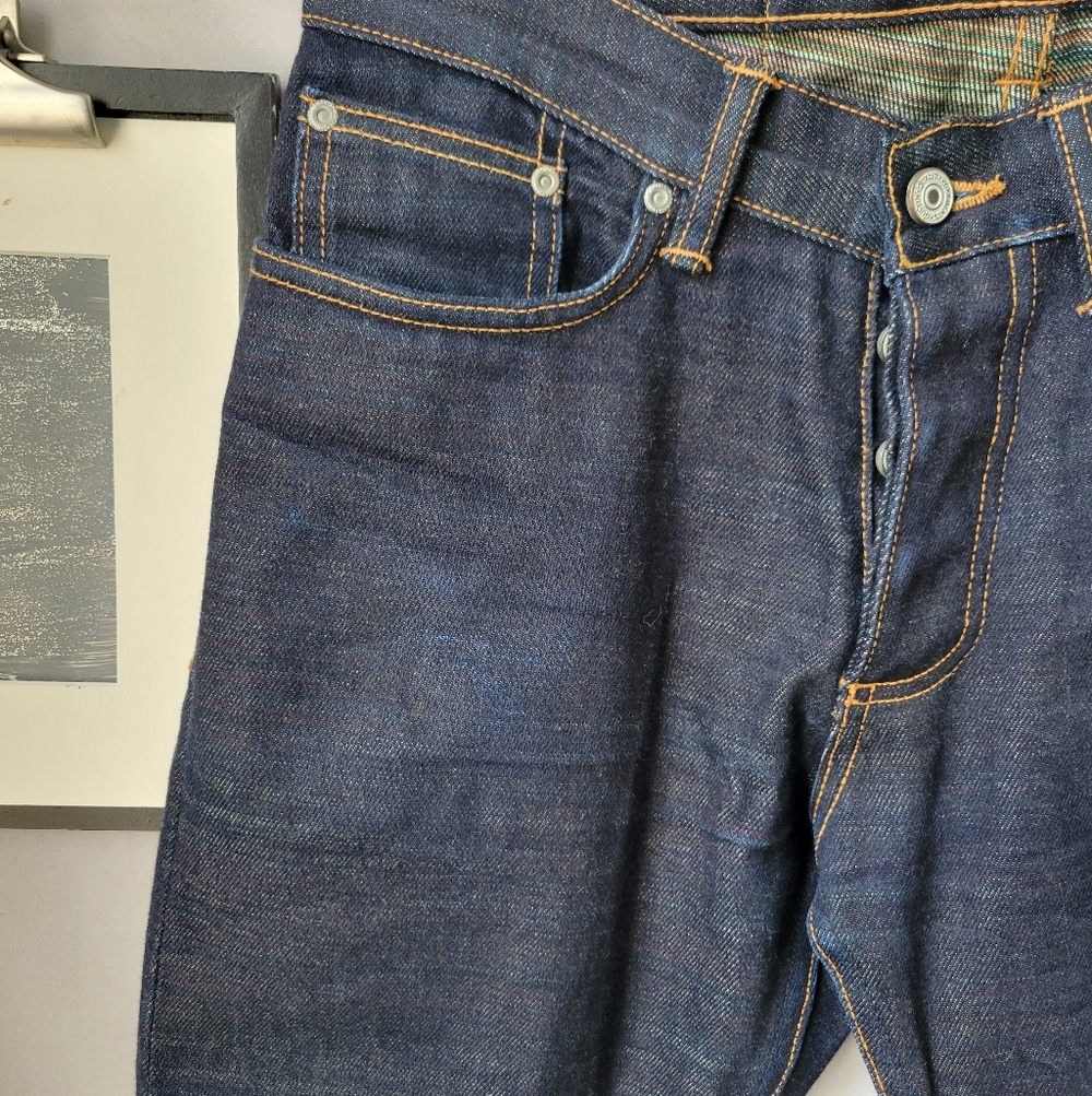 Gustin Slim #541 Rainbow Selvedge Indigo Denim Jeans‎ 31 - Picture 16 of 16